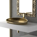 Glass Design Kool XL Gold Basin