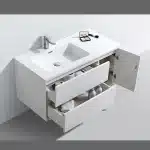 Gio Messina 1000 White Vanity & Basin