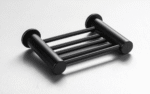 Demola Matt Black Shower Soap Holder - Image 2