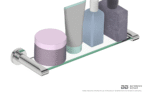 Bathroom Butler Glass Shelf 330mm - Image 3