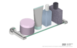 Bathroom Butler Glass Shelf 330mm - Image 4