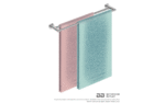 Bathroom Butler Double Towel Rail 650mm - Image 6