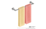 Bathroom Butler Single Towel Rail 430mm - Image 4