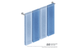 Bathroom Butler Single Towel Rail 800mm - Image 4