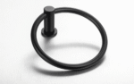 Demola Matt Black Towel Ring - Image 2