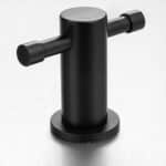 Demola Matt Black Double Robe Hook