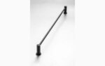 Demola Matt Black Single Towel Rail - Image 2