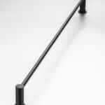 Demola Matt Black Single Towel Rail
