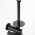 Demola Matt Black Spare Paper Holder