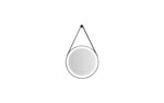 Gio Loft 70cm Round LED Mirror Black With Strap - Image 4