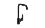 Hansgrohe Decor Kitchen Sink Mixer 260 Swivel Spout Matt Black - Image 2