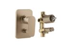 Kohler Aleo Brushed Bronze Diverter Mixer & Body - Image 2