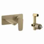 Kohler Aleo Brushed Bronze Wall Type Basin Mixer & Body