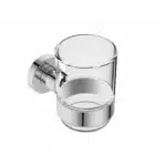 Bathroom Butler Glass Tumbler + Holder