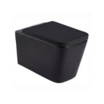 Gio Sintra Wall Hung Pan Matt Black