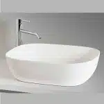 Gio Lilly Elliptical Counter Top Basin White