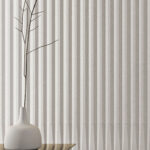 Stripes White Stone 75x300mm