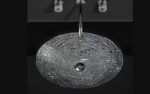 Glass Design Ice Oval Crystal Clear Basin - Image 3