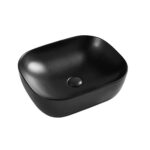Gio Elena Square Matt Black Counter Top Basin