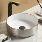 Gio Sianna Silver Round Counter Top Basin