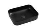 Gio Elena Square Matt Black Counter Top Basin - Image 2