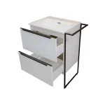 Gio Loft 600 Left White Vanity & Basin