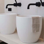 Dado Bleu Basin White