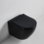 Alvito Wall Hung Pan Matt Black