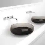 Glass Design Murano Basin Cognac
