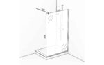TAT 1200 Walk In Shower Chrome - Image 4