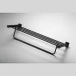 Malta Black Towel Shelf