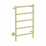 Bathroom Butler NATURAL 5 Bar 500mm Straight Heated Towel Rail Champagne Gold with PTSelect Switch