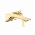 Kohler Modern Life Edge Wall Type Basin Mixer French Gold Trim & Body