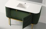 Mosaico Vero Crocky Vanity 1300mm Jade Green - Image 2