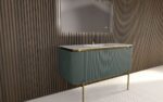 Mosaico Vero Crocky Vanity 1300mm Jade Green - Image 4