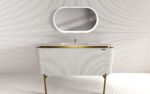 Mosaico Vero Crocky Vanity 1300mm White - Image 4