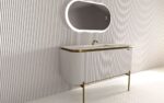 Mosaico Vero Crocky Vanity 1300mm White - Image 6