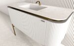 Mosaico Vero Crocky Vanity 1300mm White - Image 7