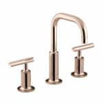 Kohler Purist Rose Gold Deck Mount Basin Mixer Lever Handles