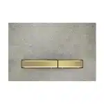 Geberit Sigma 50 Actuator Concrete/Brass Buttons
