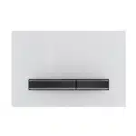 Geberit Sigma 50 Actuator White Glass/Black Chrome
