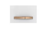 Geberit Sigma 50 Actuator White Glass/Red Gold - Image 2