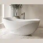 Victoria & Albert Seros Freestanding Bath Wave Rim 1800