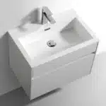 Gio Simplicity 600 Vanity & Basin White