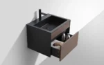 Gio Simplicity 800 Charcoal Vanity / Chery Front & Charcoal Basin - Image 3