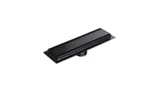 Gio Shower Channel 250mm Solid Grid Stainless Steel Matt Black - Image 2