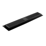 Gio Shower Channel 860mm Grated Grid Stainless Steel Matt Black