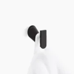 Kohler Accent Single Robe Hook Matt Black