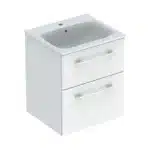 Geberit Selnova 550 Basin & Vanity 2 Drawers White