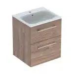 Geberit Selnova 550 Basin & Vanity 2 Drawers Hickory
